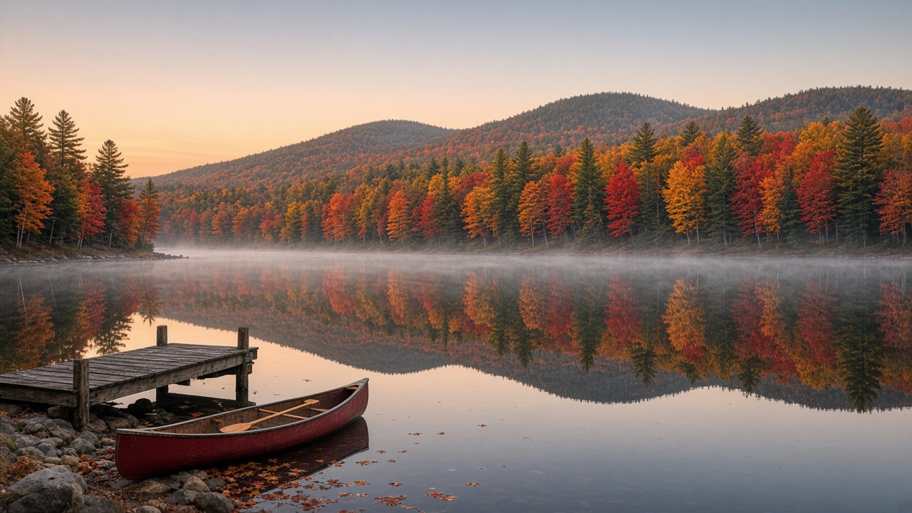 New England Fall light mode wallpaper 5